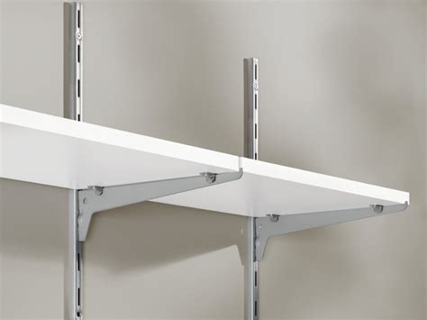 shelf brackets metal track slide|adjustable track shelving system.